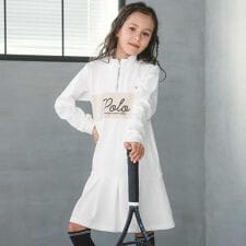 【POLO BCS(ポロ・ビーシーエス)×nexchicコラボ】ミニ裏毛配色ワンピース(110~15
