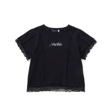 【速乾/接触冷感】チュールフリル付き半袖Tシャツ(110~150cm)