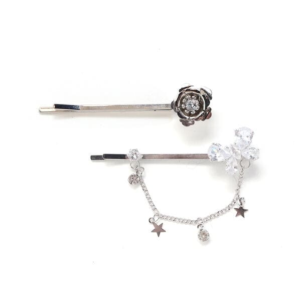 アクセサリー Bebe ピアス K10ホワイトゴールド ブルートパーズ×キュービック