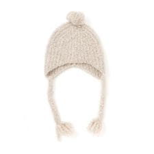 ボンボン耳付きニット帽