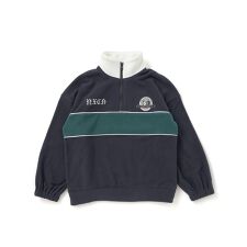 ロゴ刺しゅう切り替えスキッパートレーナー(110~150cm)