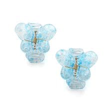 バタフライクリアヘアクリップ2個セット