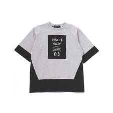 タフタ切り替え天竺半袖Tシャツ(110~150cm)