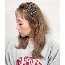 ラスドット(lus.)のlus. 【2点セット】キラキラぱっちんピン