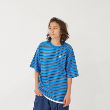 グラソス(GLAZOS)の【大人向けサイズあり】ボーダー・ワンポイント刺しゅうレイヤードビッグ半袖Tシャツ