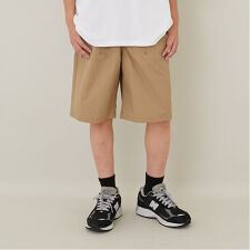 【大人向けサイズあり】【撥水】ナイロンワッシャーベイカーハーフパンツ