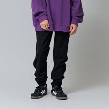 【大人向けサイズあり】スーパーストレッチ裏起毛ツイル・ジョガーパンツ