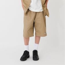 【大人向けサイズあり】【FORGETNEVER】【セットアップ対応】T/Cツイルワークハーフパンツ_