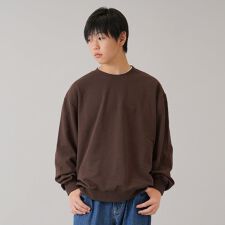 【大人向けサイズあり】裏毛・ワンポイント刺繍ロゴトレーナー