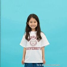 【SKIT0LY】【接触冷感】ハイクールコットン・ハーバード大学半袖Tシャツ