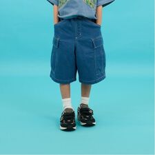 【SKIT0LY】冷感デニム・ハーフカーゴパンツ