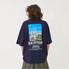 【大人向けサイズあり】【接触冷感】ハイクールコットン・バックフォト半袖Tシャツ