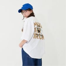 【大人向けサイズあり】【接触冷感】ハイクールコットン・DOGプリント半袖Tシャツ