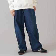 【大人向けサイズあり】デニム・ワイドカーブパンツ