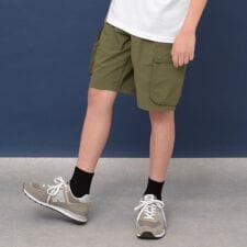 【大人向けサイズあり】【撥水】【セットアップ対応】リップストップ・カーゴハーフパンツ