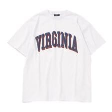 【大人向けサイズあり】【防虫加工】フロントカレッジロゴ発泡プリント半袖Tシャツ