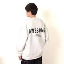 【大人向けサイズあり】裏起毛・バックプリントトレーナー