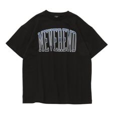【大人向けサイズあり】【防虫加工】フロントグラデーションカレッジロゴ半袖Tシャツ
