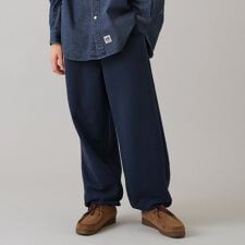 【大人向けサイズあり】裏毛・ワンポイント刺繍ロゴパンツ