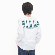 【大人向けサイズあり】【STREET】バックワイドロゴビッグ長袖Tシャツ