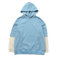 【大人向けサイズあり】【NAUTICA】袖レイヤードパーカー