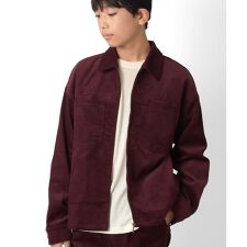 【大人向けサイズあり】コーデュロイ・ZIPブルゾン【セットアップ対応】