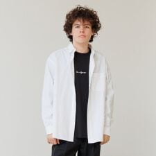 【大人向けサイズあり】オックス・ボタンダウン長袖シャツ