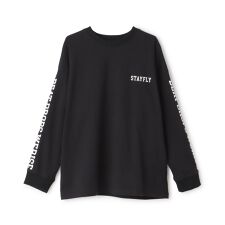 【SKIT0LY】袖ロゴプリント長袖Tシャツ