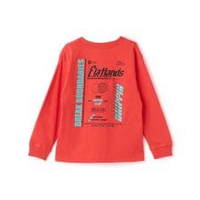 【SKIT0LY】【プチプラ】バック２トーンロゴプリント長袖Tシャツ