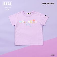 【BT21】プリント＆刺しゅう半袖Tシャツ(ベビー)