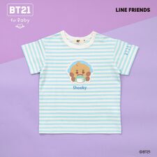 【BT21】アップリケボーダー半袖Tシャツ