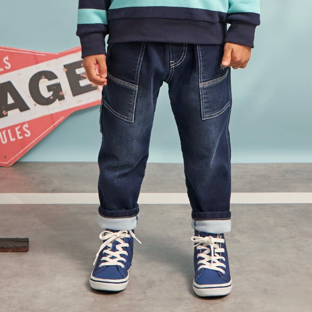 紺JK＋ショートパンツセット | プティマイン(petit main) | マルイ