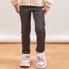 デニムニット裏シャギー パンツ