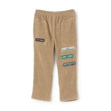 電車ワッペン ツイルベア起毛パンツ