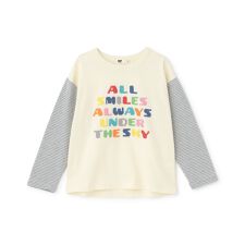 ロゴクロス刺しゅう 長袖Tシャツ