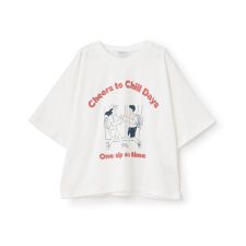 【綿100%】ピクニックモチーフ半袖T