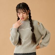 バイラビット(by LOVEiT)の肩スリットモヘアーニット