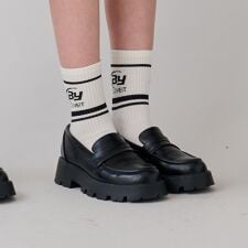 ロゴクルーソックス