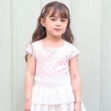 花柄プリントミニミニトップス