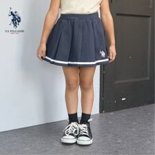 【U.S.POLO ASSN.】スウェットプリーツスカート(インパン付き)