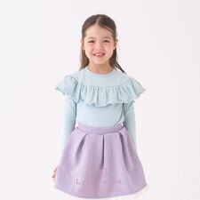 【Lycee mine バレエシリーズ】ラウンドフリルパール付きトップス