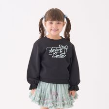 【Lycee mine バレエシリーズ】袖口レーススウェット【子供服】【キッズ】【女の子】