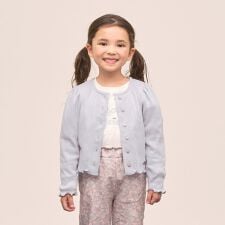 【UV加工】パターンメッシュカーディガン