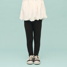 裾レースフリル9分丈レギンス