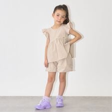 【セットアップ】なみなみペプラムブラウス・バルーンパンツセット