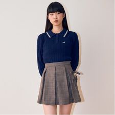 リボンプリーツスカート【韓国ファッション】