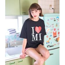 ロゴ半袖Tシャツ【韓国ファッション】
