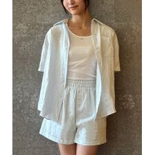 シュシュつきシャツインナーセット【韓国ファッション】