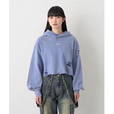 ミジェ(Mi-je)のダメージクロップドパーカ【韓国ファッション】