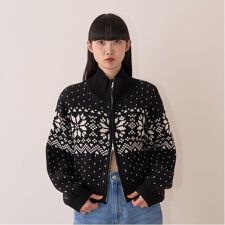 ノルディックZIPニット【韓国ファッション】